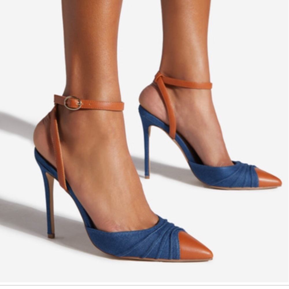 Denim 6 inch heels